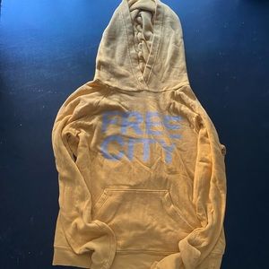 Yellow Free City Hoodie